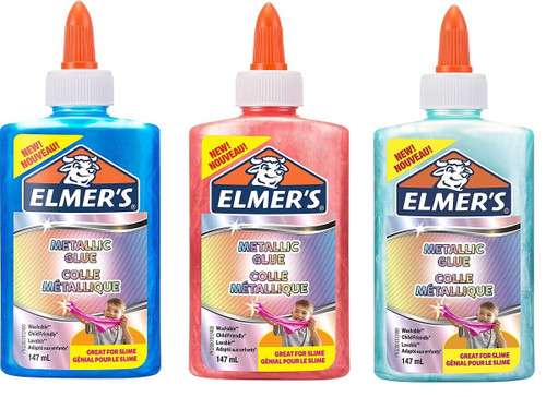 Elmer's Metallic PVA Glue 147 mL Washable & Kid Friendly Great for Slime