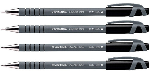 PaperMate Flexgrip Ultra Gel Pen 1.0mm Black 4 Pack