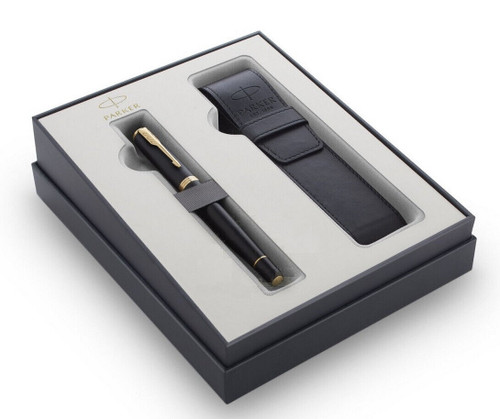 Parker Urban Gift Set with Muted Black Fountain Pen with Gold Trim