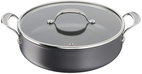 Tefal Jamie Oliver 30cm Hard Anodised Induction Shallow Pan with Lid