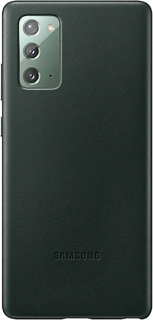 Original Samsung Leather Protective Cover for Samsung Note 20 Dark Green