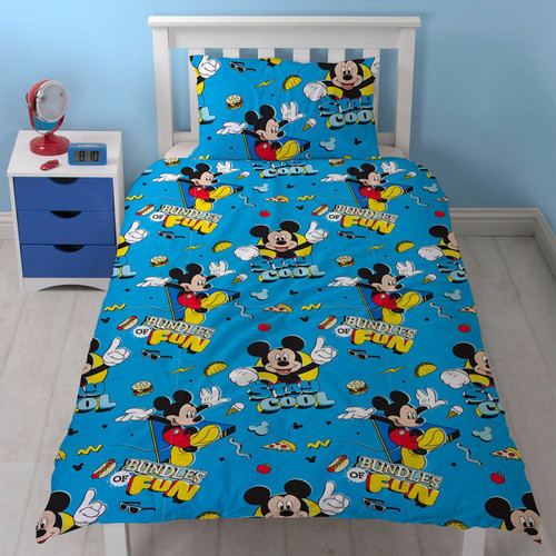 6 X Mickey Mouse Reversible Single Duvet Covers with Pillow Case