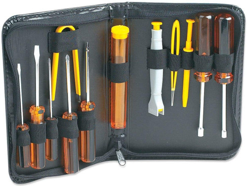 12 X Manhattan Basic Computer Tool Kit, Computer Tool Kit 13 Pieces, Carry Pouch