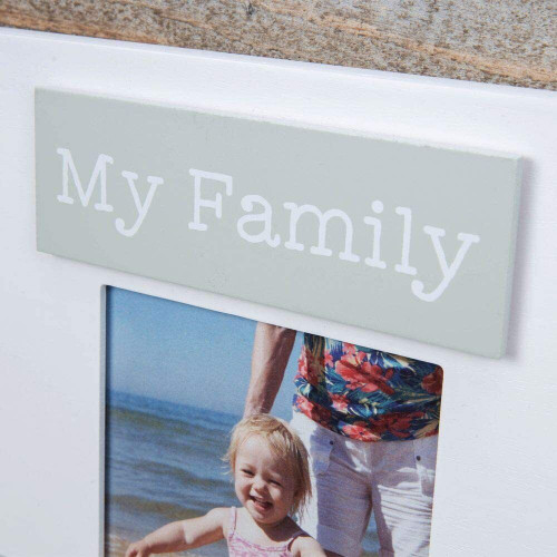3 X Love Life My Family Multi Aperture Wooden Photo Frames Family Tree