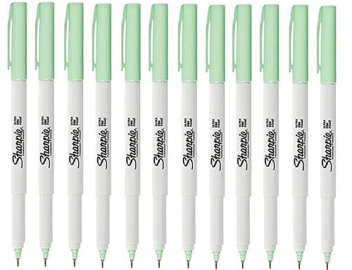 Sharpie Ultra Fine Point Permanent Marker Pen Mint Green 120 Pens