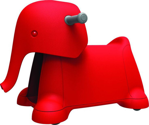 Yetizoo 'Jerri the Elephant' Ride on Toy with Storage 360 Degree Swivel Red