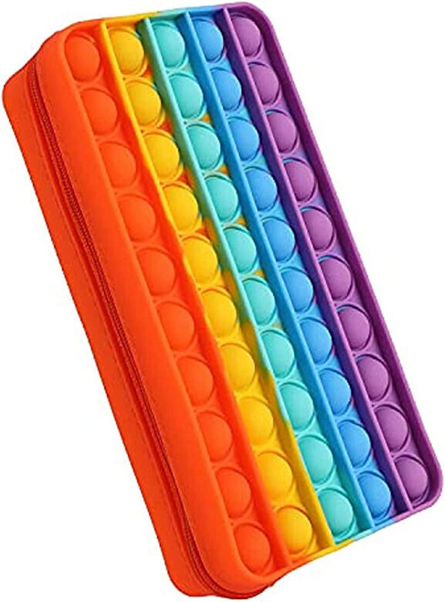 Alldoro Pop - IT Push Bubble Multi Coloured Silicone Style Pencil Case