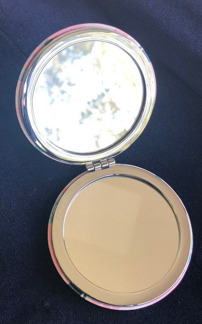 Retro Design Compact Mirror with 2 Seperate Mirrors