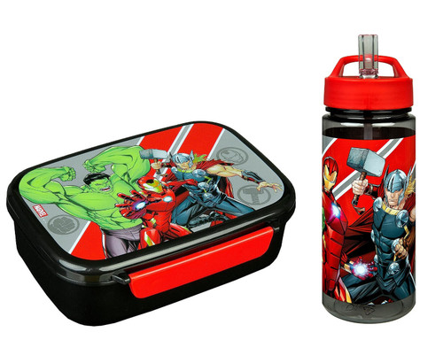 Marvel Avengers Lunch Sandwich Box and Drinks Bottle