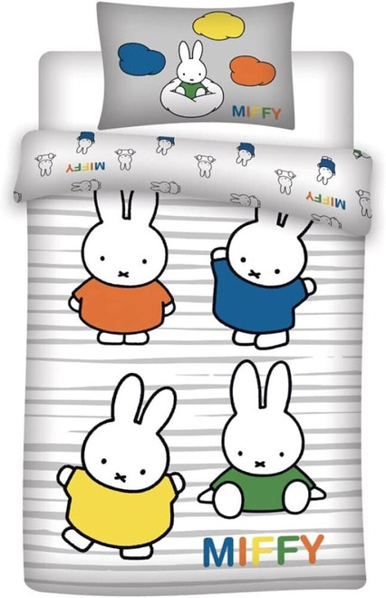 Miffy Toddler Reversible Cotton Duvet Cover + Pillow Case