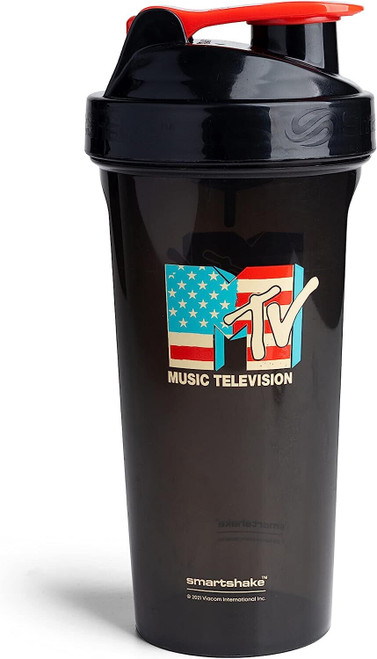 Smartshake Lite MTV American Flag Shaker Bottle 800 ml