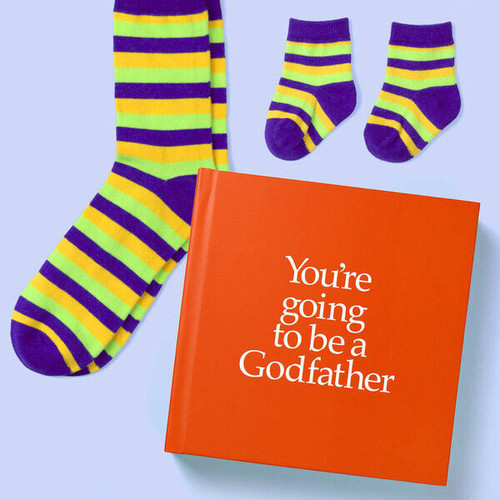 'You're Going to be a Godfather' Hardback Book with Two Pairs of Socks