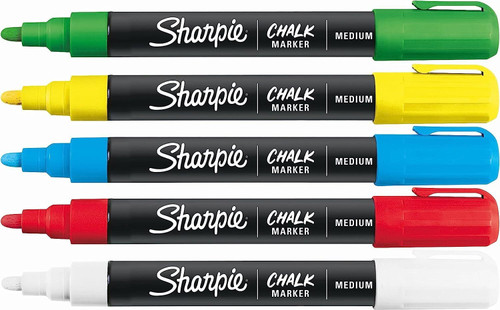 Sharpie Chalk Markers, Wet Erase, Choose Colours and Pack Size