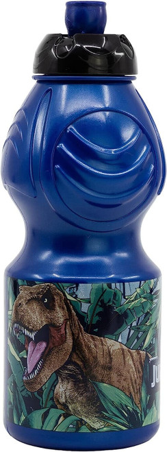 Jurassic World Small 400ml Plastic Drinking Bottle Blue