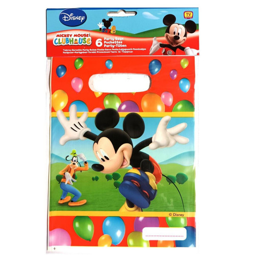 Mickey Mouse Clubhouse 6 Small Plastic Party Bag