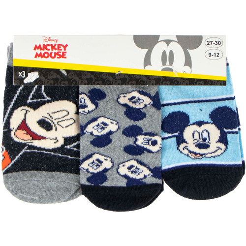 Mickey Mouse Boys Socks 3 Pairs Polyester Cotton Elastane Style 2