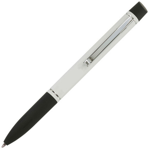 Baltimore White with Black Features Retractable Ball Pen Black Ink