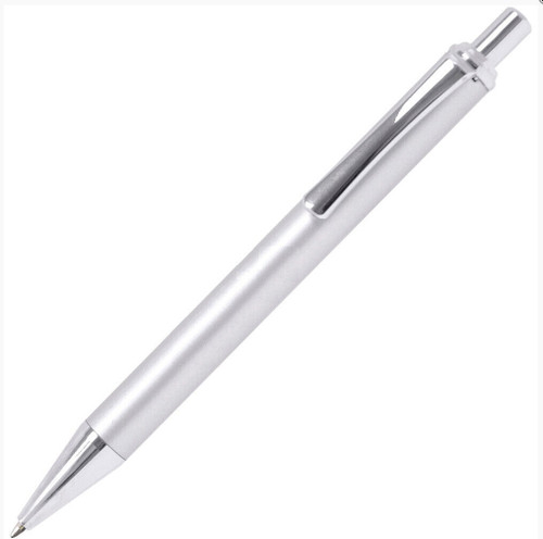 Cosmopolitan Retractable Ballpoint Pen Silver with Chrome Black Ink