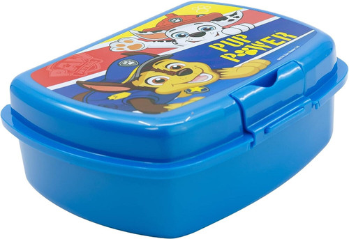 Paw Patrol Small Sandwich Lunch Box and Bottle Blue