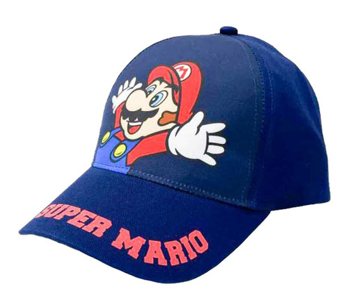 Super Mario One Size Baseball Cap Navy Blue