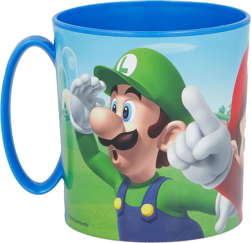 Super Mario 350ml Plastic Mug Microwave Compatible