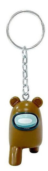 'Among Us' Collectable Keyrings, Series 2 Toikido, Brown Teddy Bear