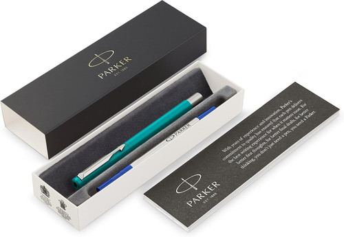 Parker Vector Rollerball Pen Emerald Blue Medium Blue Ink