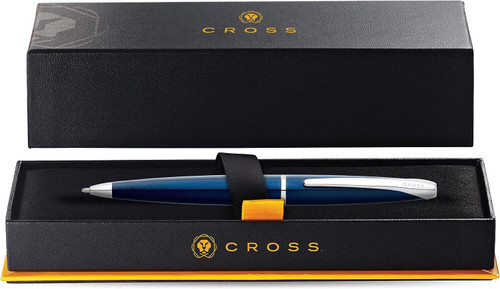 Cross ATX Translucent Blue Ballpoint Pen Black Ink