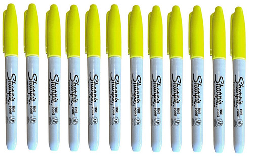 SSharpie  Fine Point Permanent Marker, Yellow