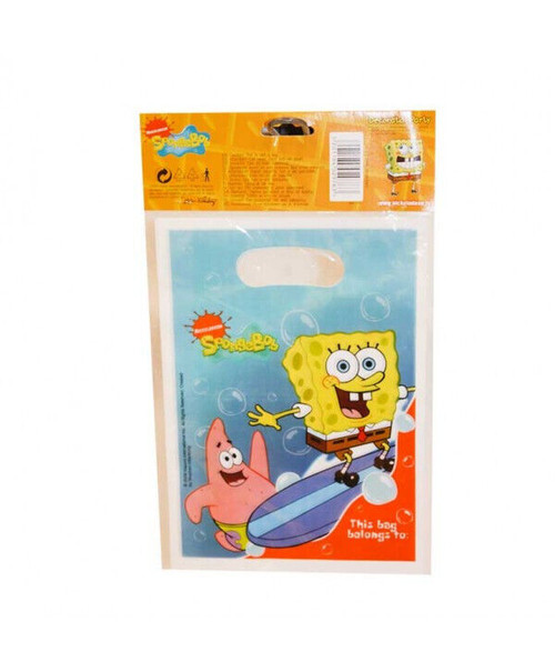 Spongebob Squarepants 6 Small Plastic Party Bags