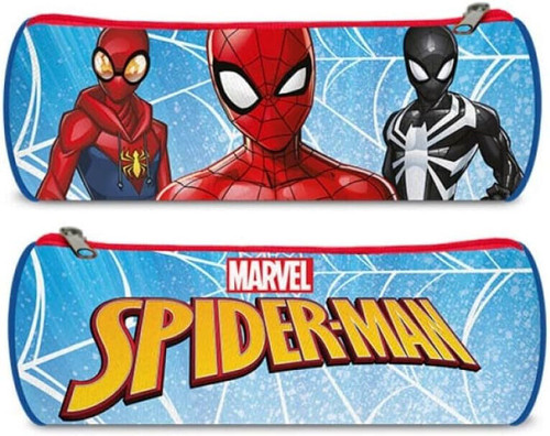 Spiderman Barrel Pencil Case Red / Blue