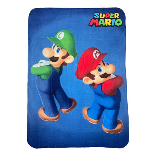 Super Mario 'Luigi and Mario' Fleece Blanket