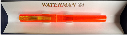 Waterman Vintage Fountain Pen Fine Gold Nib in Transparent Orange and Yellow