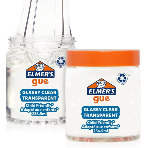 Elmer's Glassy Clear Ready Made Slime Gue 236ml Great for Mixing