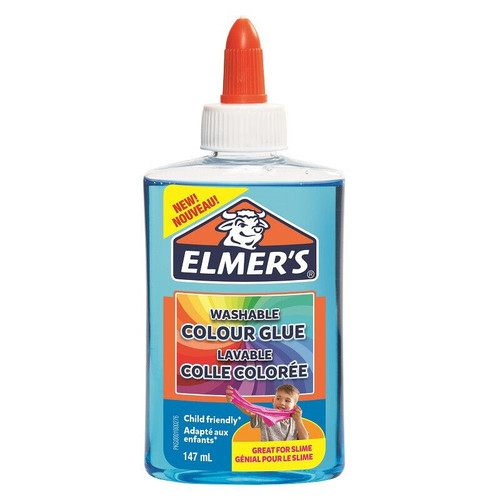 Elmer's Washable Clear Glue Blue 147ml Safe, Washable and Non-Toxic