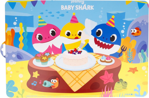 Twin Pack of Baby Shark Meal Time Place Mats 40cm (16") X 28cm (11")