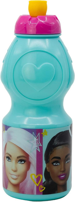 Barbie Small 350ml Plastic Drinking Bottle Blue