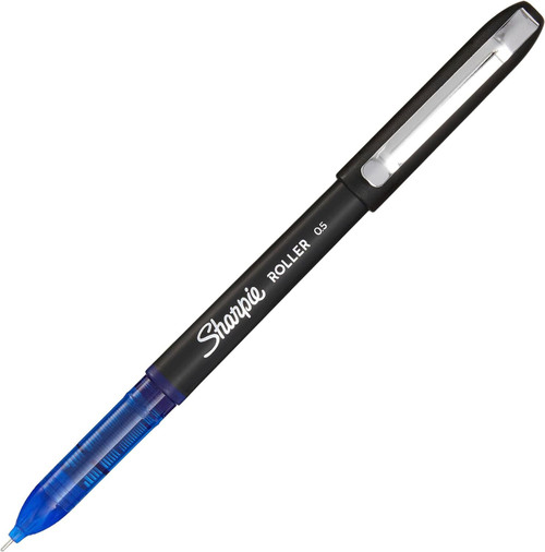 Sharpie Rollerball 0.5mm Needle Point Pen with Blue Ink 4 Pack of Pens