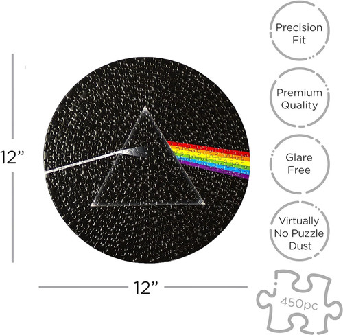 Pink Floyd Dark Side of the Moon Record Disc Puzzle (450 Piece Jigsaw Puzzle)