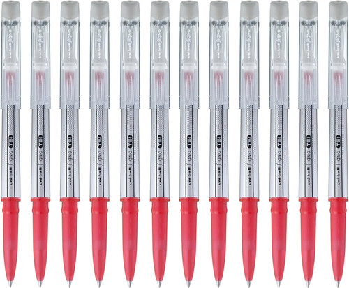 Uni-Ball Signo TSI Erasable Rollerball Pen 0.7mm Medium 12 Pack Red