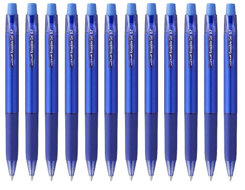Uni-Ball Erasable Retractable Gel 0.7mm Pen Blue Ink URN-181