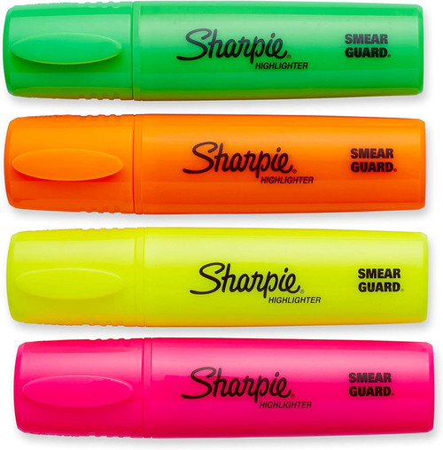 Sharpie Fluo XL Highlighters Chisel Tip Assorted Fluorescent