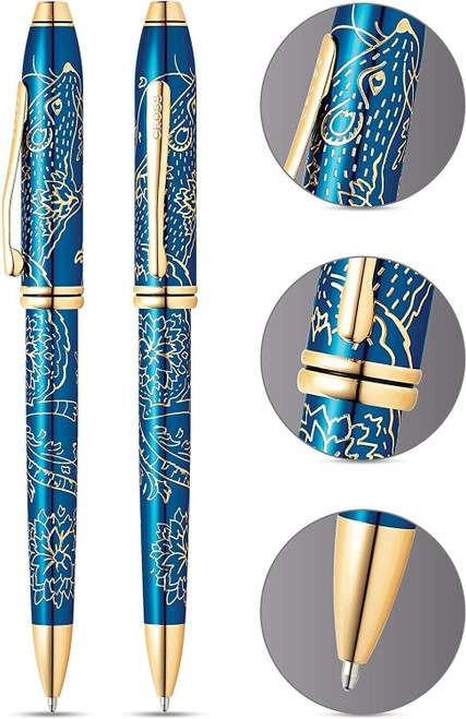 Cross Townsend Chinese Year of the Rat 2020 Blue Laquer Ballpoint Pen Blister