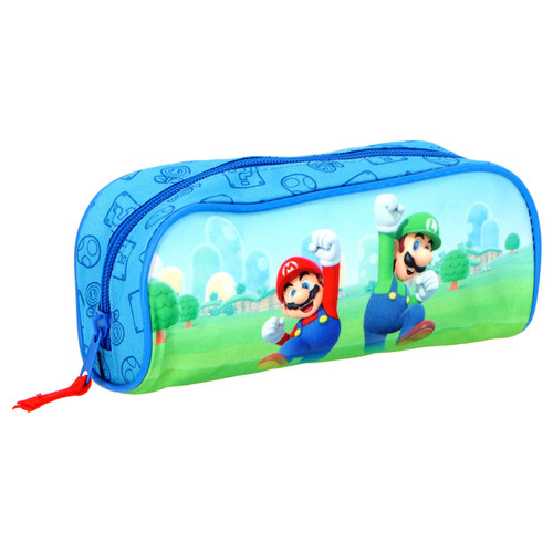 Super Mario Small Pencil Case Blue