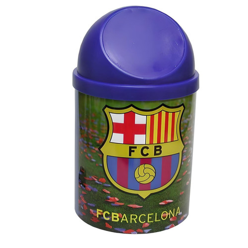 FC Barcelona Official Mini Metal Swing Bin (With Official Hologram)