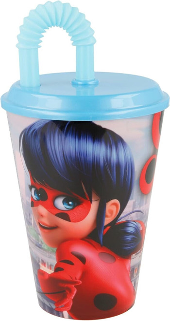 Miraculous Ladybug Tumbler Cup with Straw