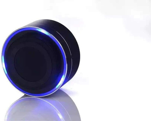 Blaupunkt Bluetooth Aluminium LED Small Speaker with SD Slot Black