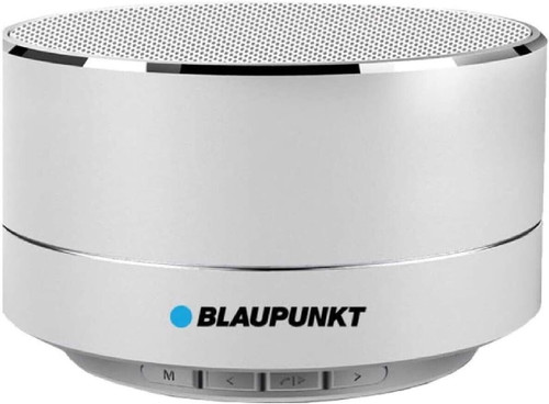 Blaupunkt Bluetooth Aluminium LED Small Speaker with SD Slot Silver