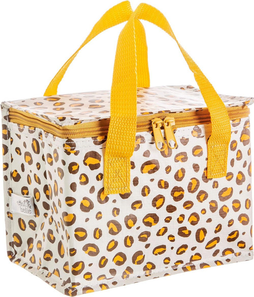Sass & Belle Insulated Lunch Bag 'Natural Leopard Print'