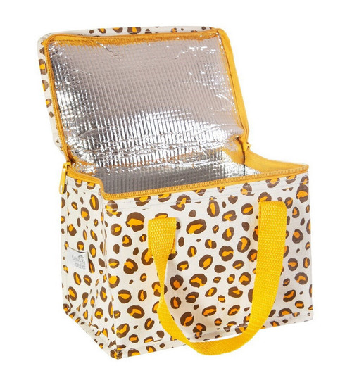 Sass & Belle Insulated Lunch Bag 'Natural Leopard Print'
